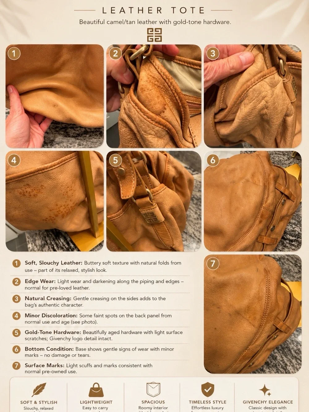 Givenchy Hobo Tote + Matching Wallet Set 🤎